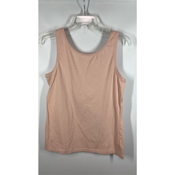Talbots Women's Straight Hem Pullover Scoop Neck Tank Top Beige Size Small - Picture 3 of 5